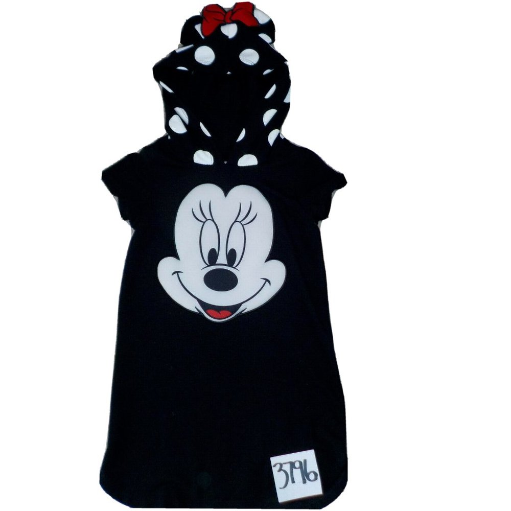 Disney Junior Minnie Mouse Hooded Black Pajama Sleepwear